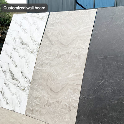 품질 5mm / 8mm 인테리어 장식 PVC 대리석 엽 Bambu Charcoal Wall Board 공장